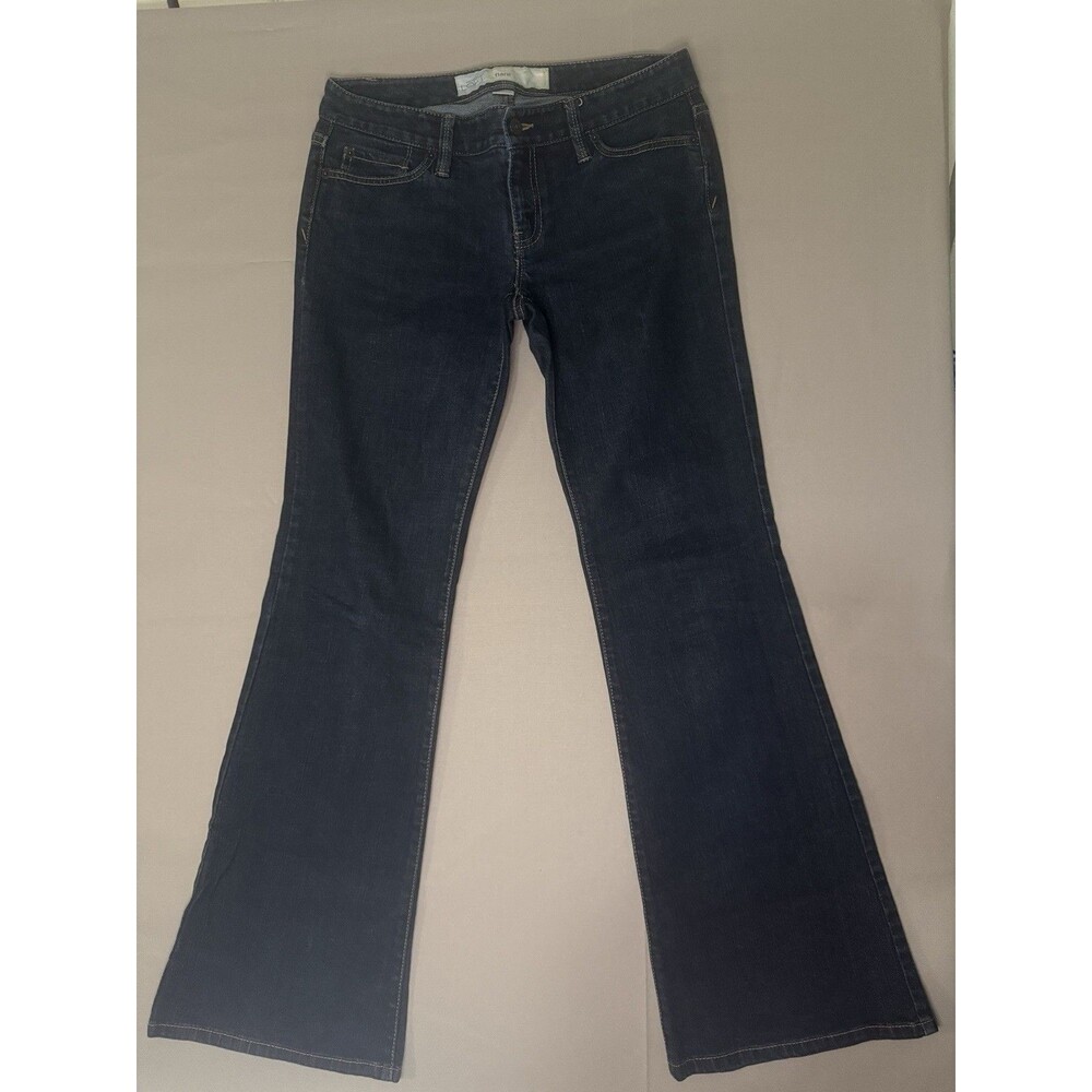 Ann Taylor LOFT Women's Modern Low Rise Flare Jeans Dark Wash Size 4